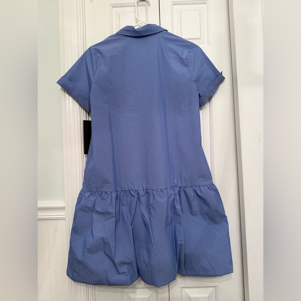 NWT Tuckernuck Sail Blue Martine Bubble Mini Dress - Picture 2 of 6